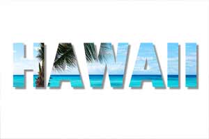 Image in Text HAWAII